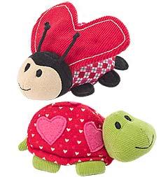 Turtle And Ladybug Beanies Set, Set Of 2