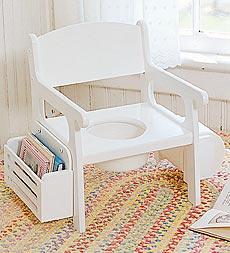 White Potty Chair
